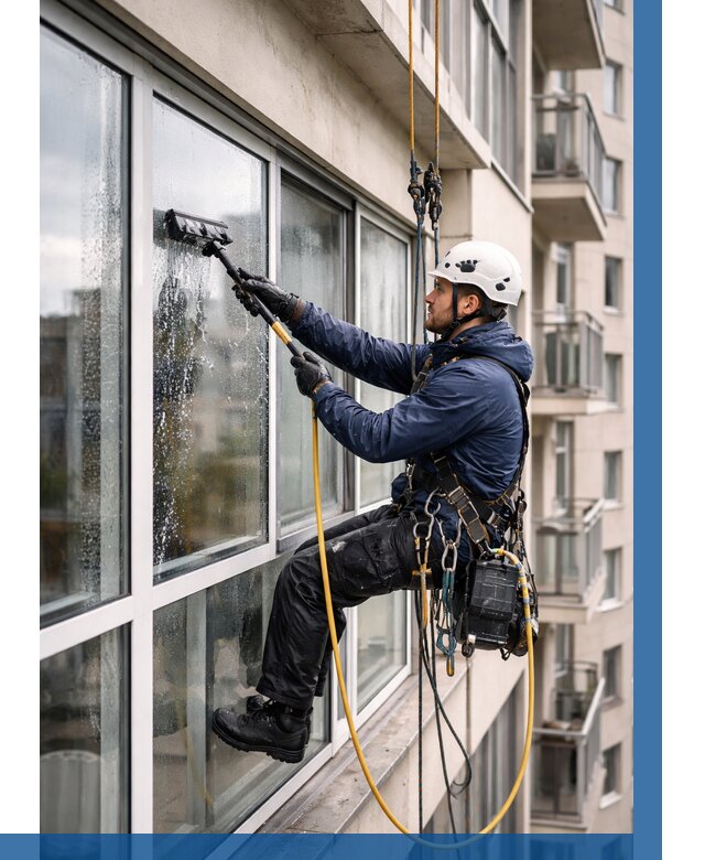 Мойка балконного остекления в Красном Сулине от 3572 р. | ВЫСОТНИК-Крл