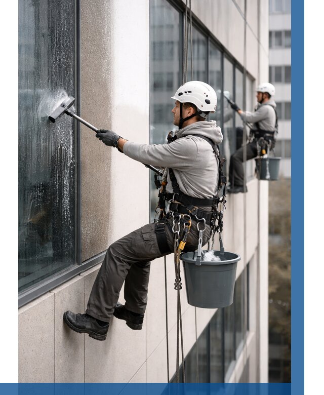 Мойка фасадов зданий в Красном Сулине под ключ от 357 р. | ВЫСОТНИК-Крл