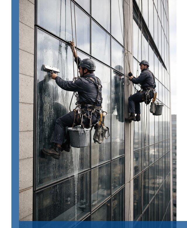 Профессиональная мойка стеклянных фасадов зданий в Красном Сулине