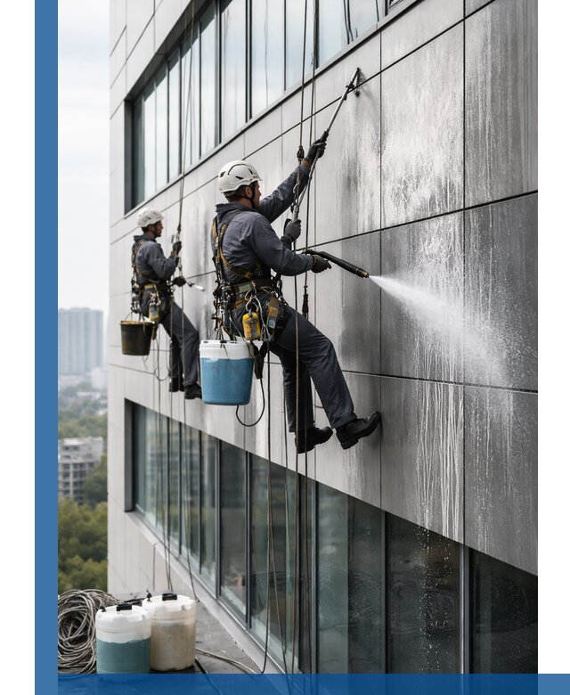 Профессиональная мойка вентилируемых фасадов в Красном Сулине