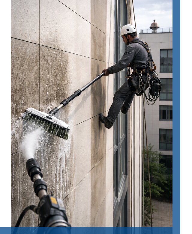 Мойка фасада из керамогранита в Красном Сулине от 306 р. | ВЫСОТНИК-Крл