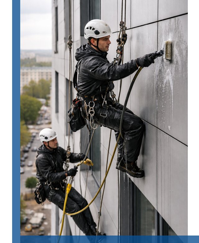 Профессиональная мойка фасада из композита в Красном Сулине