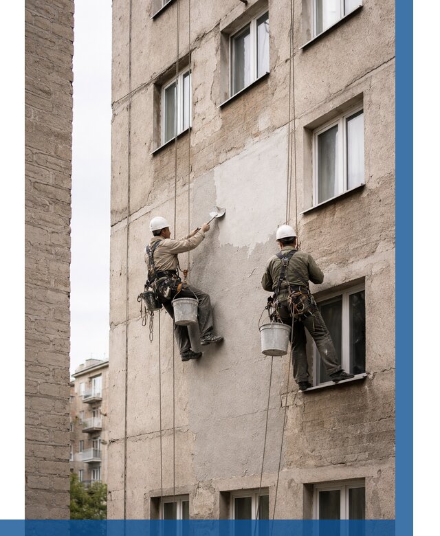 Косметический ремонт фасада в Красном Сулине от 1123 р. | ВЫСОТНИК-Крл