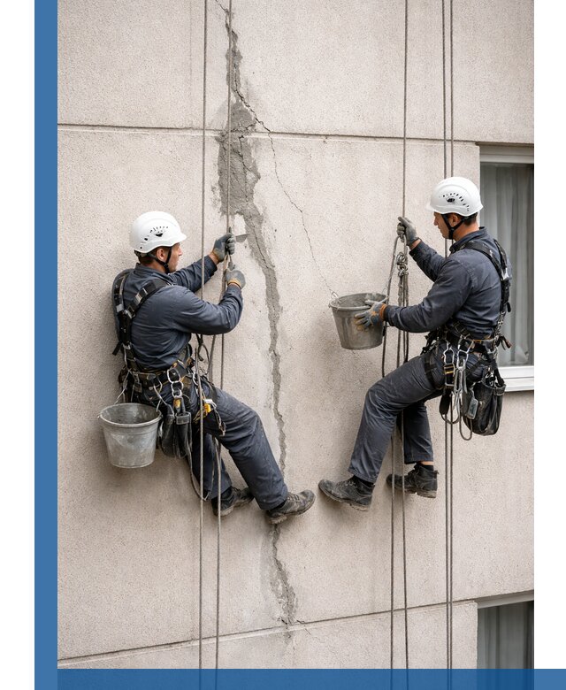 Заделка трещин на фасаде в Красном Сулине с гарантийным ремонтом