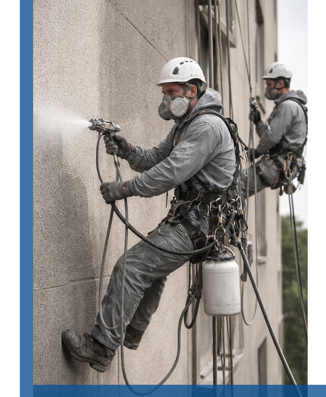 Безвоздушная покраска фасадов зданий в Красном Сулине профессионально