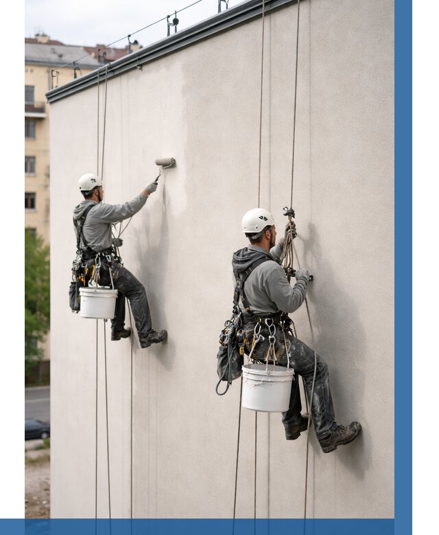 Покраска оштукатуренного фасада в Красном Сулине от 327 р. | ВЫСОТНИК-Крл