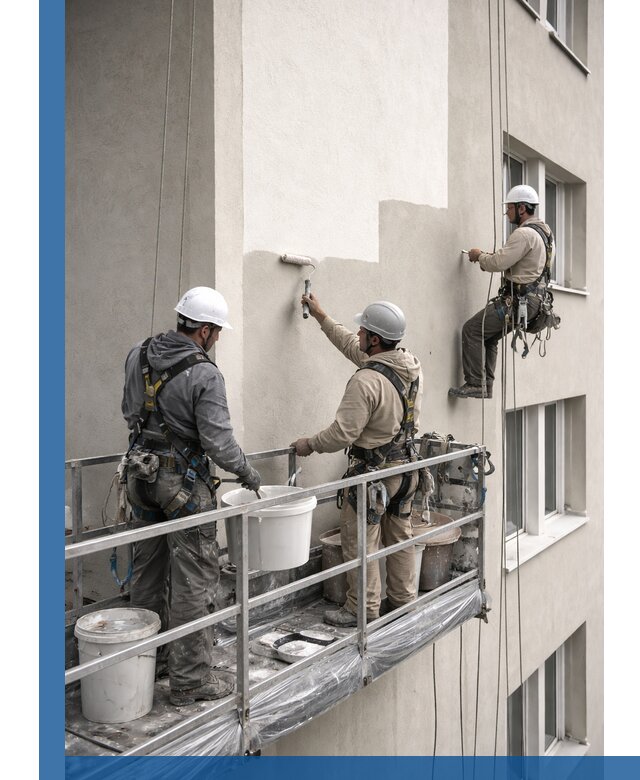 Покраска оштукатуренного фасада в Красном Сулине под ключ с гарантией