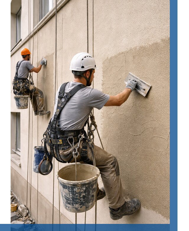 Декоративная штукатурка фасада в Красном Сулине от 1225 р. | ВЫСОТНИК-Крл