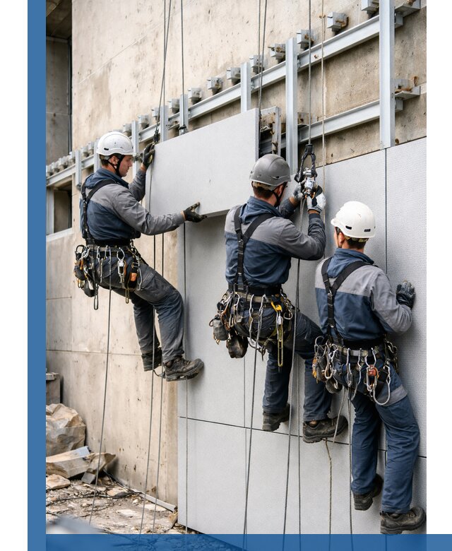 Монтаж вентилируемого фасада в Красном Сулине под ключ с гарантией качества