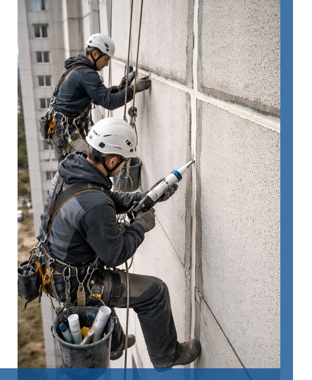 Герметизация межпанельных швов в Красном Сулине от 714 р. | ВЫСОТНИК-Крл