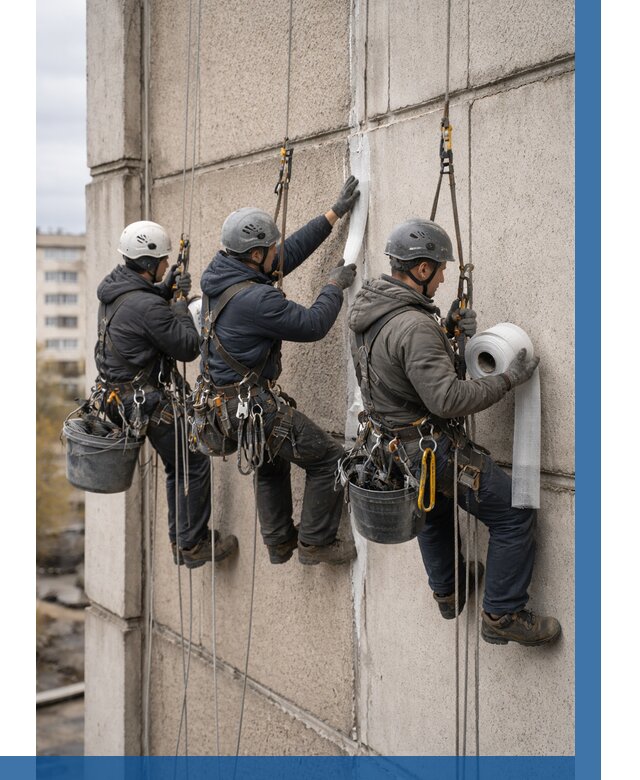 Ремонт межпанельных швов в Красном Сулине от 765 р. | ВЫСОТНИК-Крл