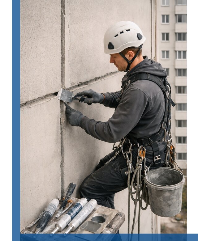 Ремонт межпанельных швов в Красном Сулине герметизация и восстановление