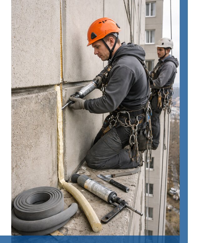 Теплый шов межпанельные швы в Красном Сулине от 714 р. | ВЫСОТНИК-Крл