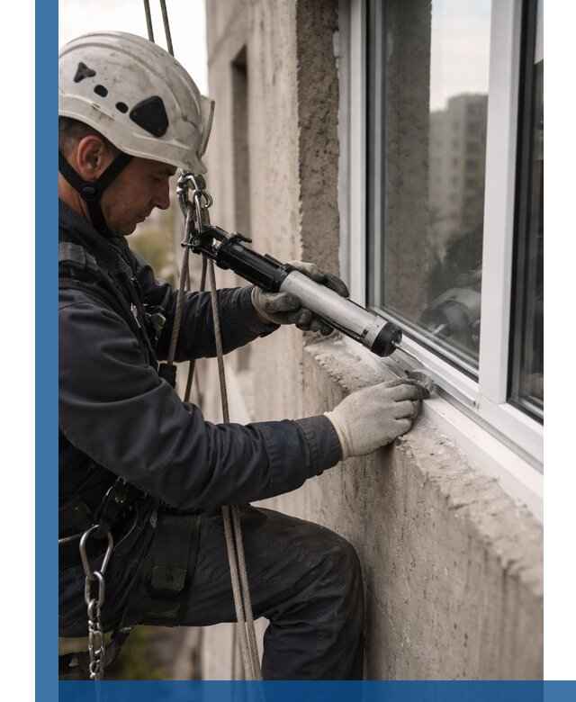 Герметизация оконных швов снаружи в Красном Сулине профессионально