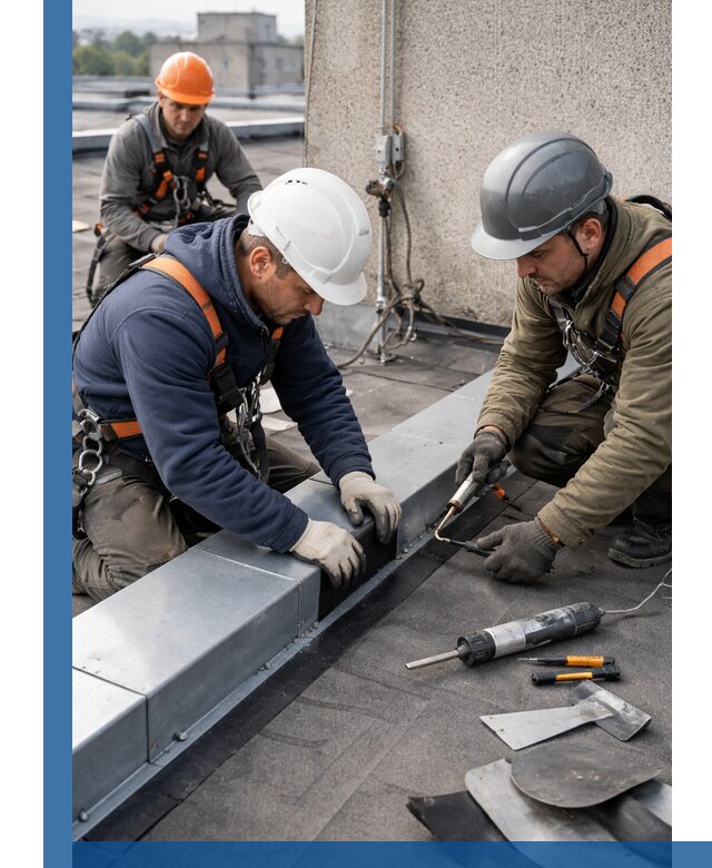 Ремонт кровельных примыканий в Красном Сулине профессионально