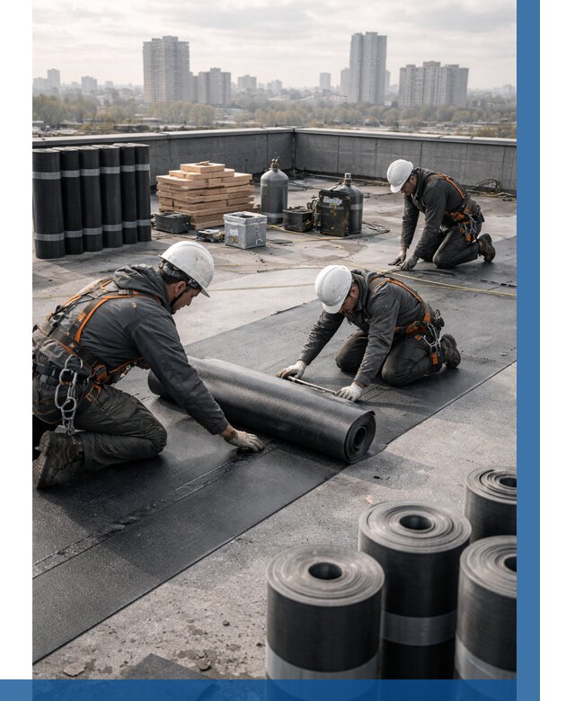 Монтаж мягкой кровли под ключ в Красном Сулине от 459 р. | ВЫСОТНИК-Крл