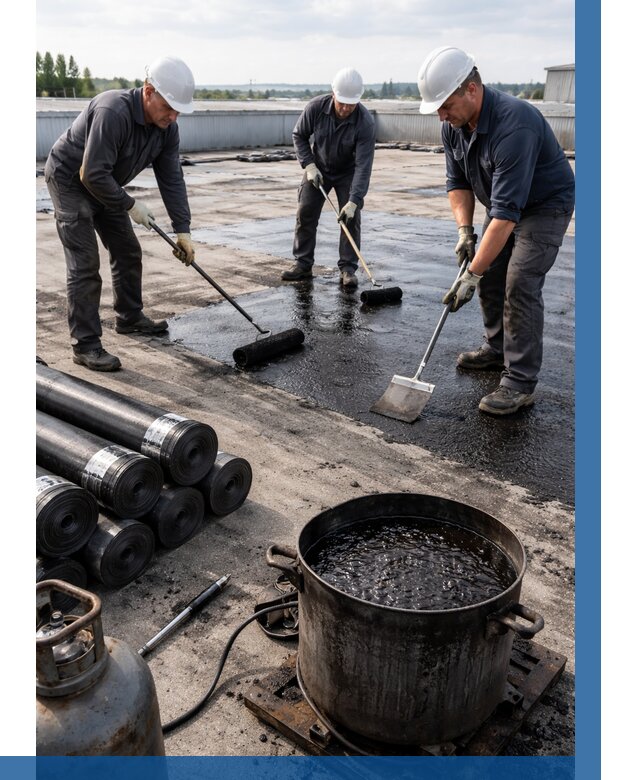 Гидроизоляция кровли мастикой в Красном Сулине от 612 р. | ВЫСОТНИК-Крл