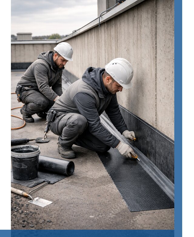 Гидроизоляция примыканий на кровле в Красном Сулине от 919 р. | ВЫСОТНИК-Крл