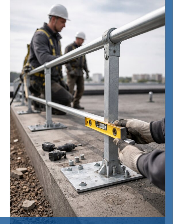 Монтаж кровельного ограждения в Красном Сулине от 1225 р. | ВЫСОТНИК-Крл