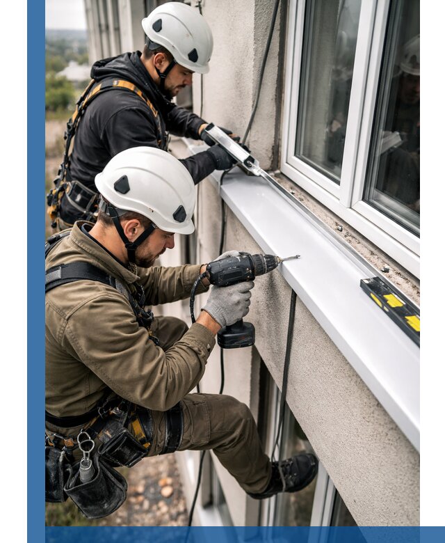 Профессиональный монтаж оконных отливов и отведения воды в Красном Сулине