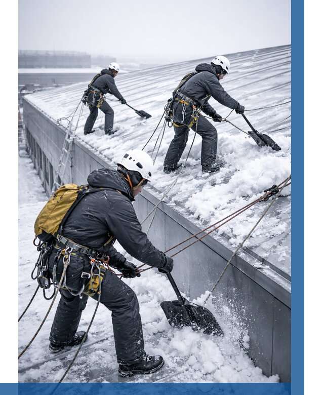 Очистка навесов от снега в Красном Сулине от 4593 р. | ВЫСОТНИК-Крл