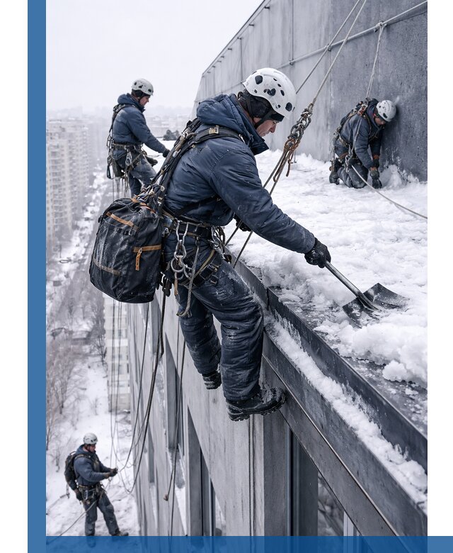 Абонентское обслуживание кровли зимой в Красном Сулине регулярный уход