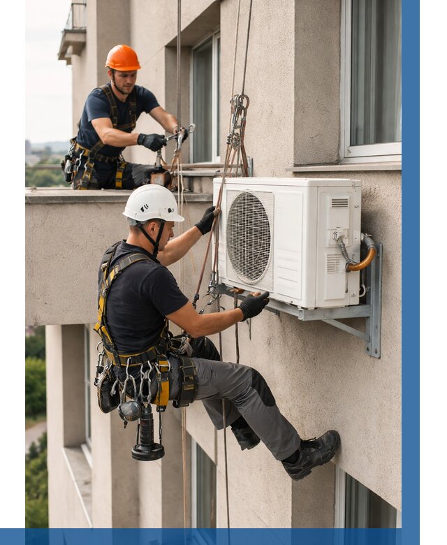 Монтаж внешнего блока кондиционера в Красном Сулине от 6634 р. | ВЫСОТНИК-Крл