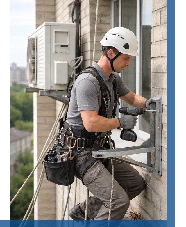 Установка кронштейнов кондиционера в Красном Сулине от 3572 р. | ВЫСОТНИК-Крл