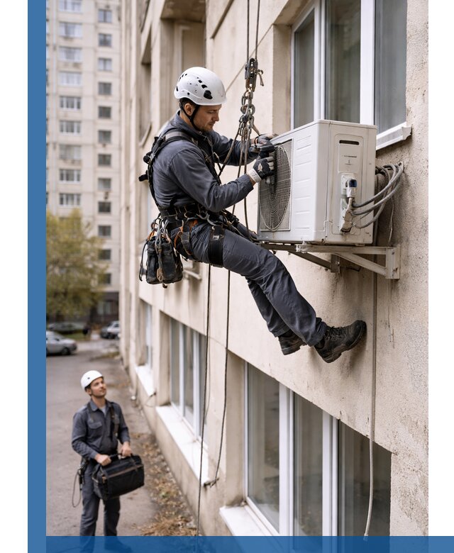 Демонтаж внешнего блока кондиционера в Красном Сулине профессионально