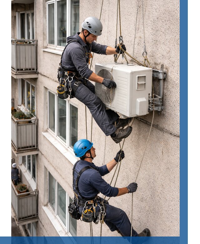 Перенос внешнего блока кондиционера в Красном Сулине от 9185 р.| ВЫСОТНИК-Крл