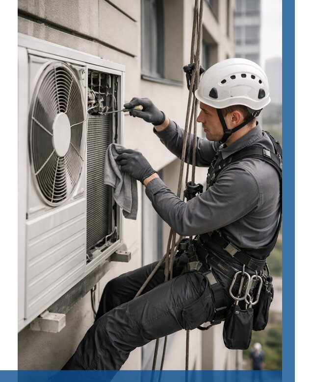 Обслуживание внешнего блока кондиционера в Красном Сулине от 2756 р.ВЫСОТНИК-Крл