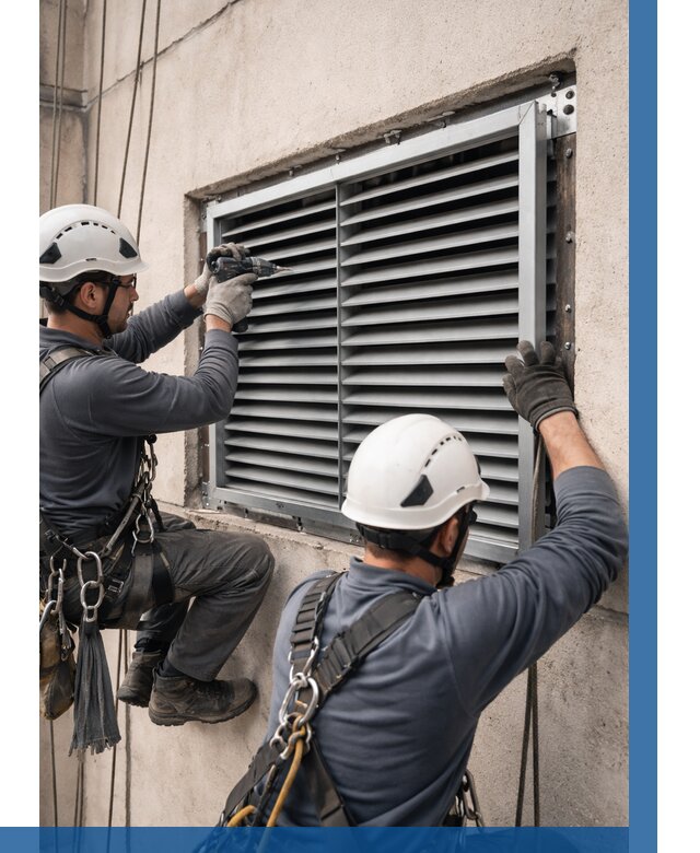 Монтаж вентиляционных решеток в Красном Сулине от 4593 р. | ВЫСОТНИК-Крл