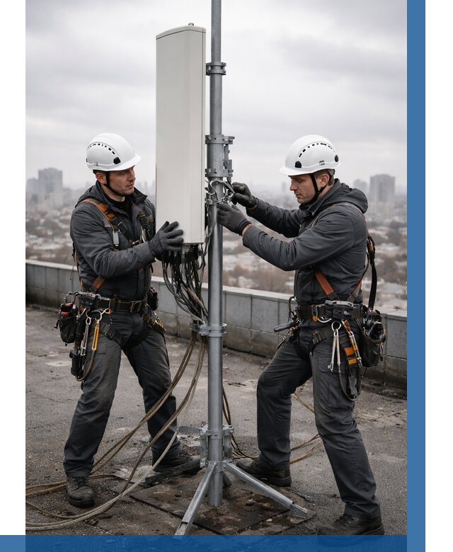 Монтаж антенн связи на крыше в Красном Сулине от 8675 р. | ВЫСОТНИК-Крл