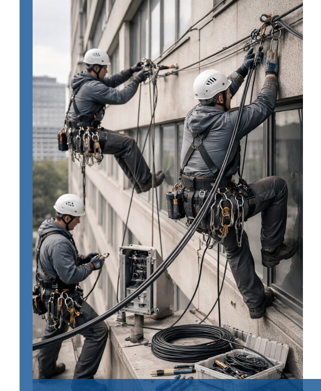 Прокладка оптоволоконного кабеля в Красном Сулине под ключ с тестированием