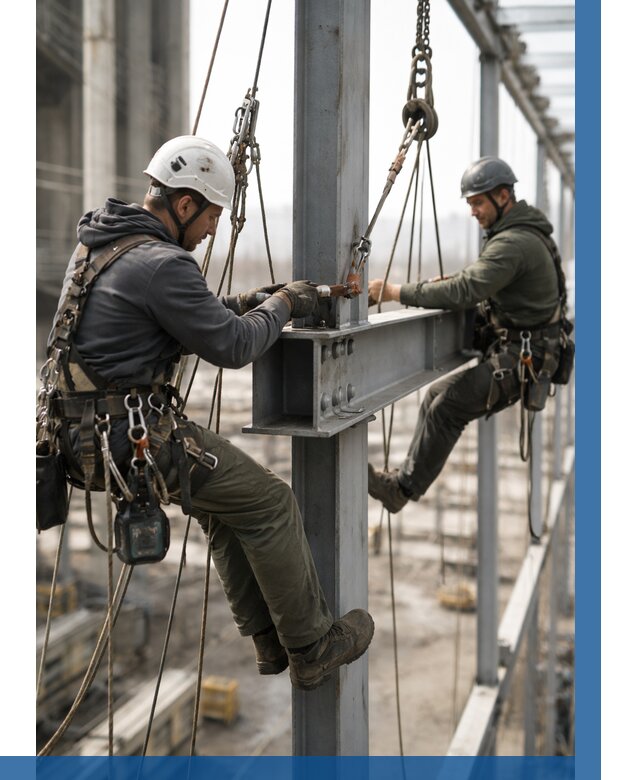 Монтаж металлоконструкций на высоте в Красном Сулине от 3572 р. | ВЫСОТНИК-Крл