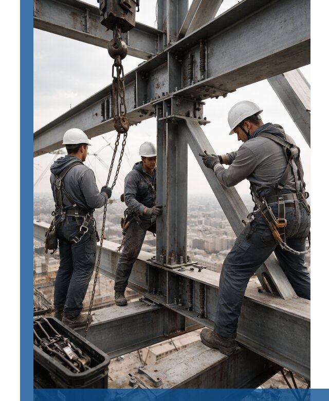 Профессиональный монтаж металлоконструкций на высоте в Красном Сулине