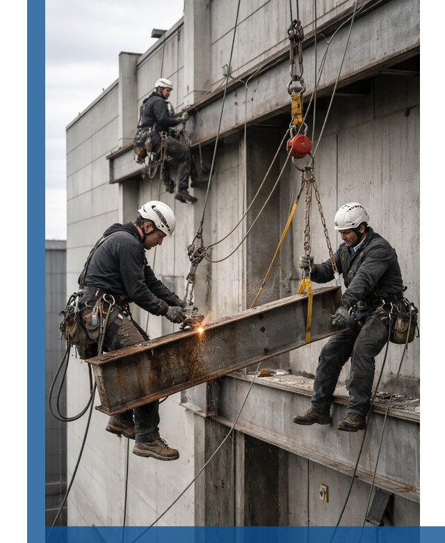 Демонтаж металлоконструкций на высоте в Красном Сулине под ключ