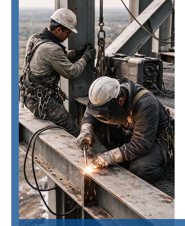 Высотные сварочные работы в Красном Сулине для промышленных объектов