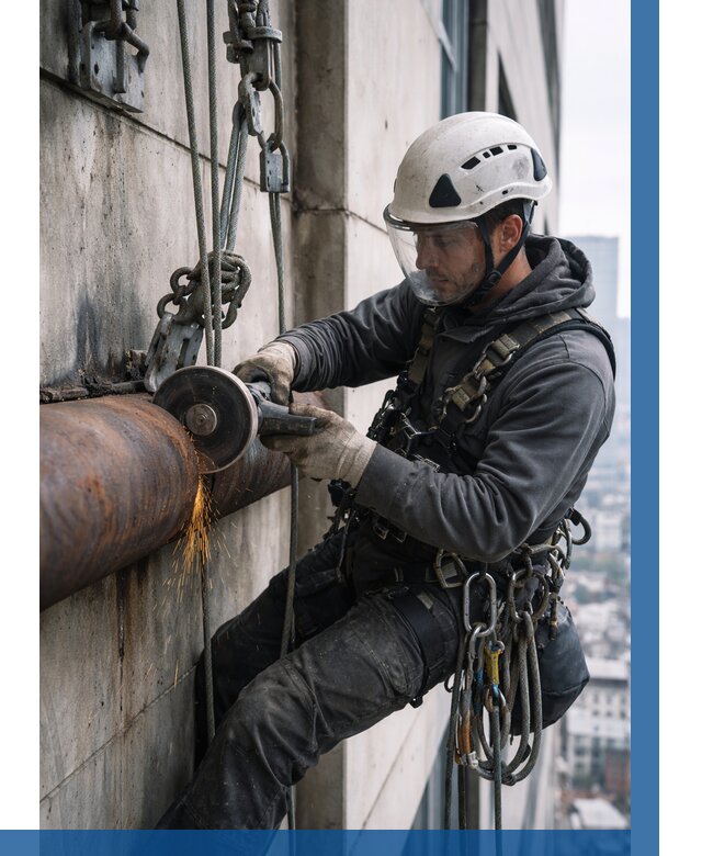 Резка металла на высоте в Красном Сулине по цене от 4593 р. | ВЫСОТНИК-Крл