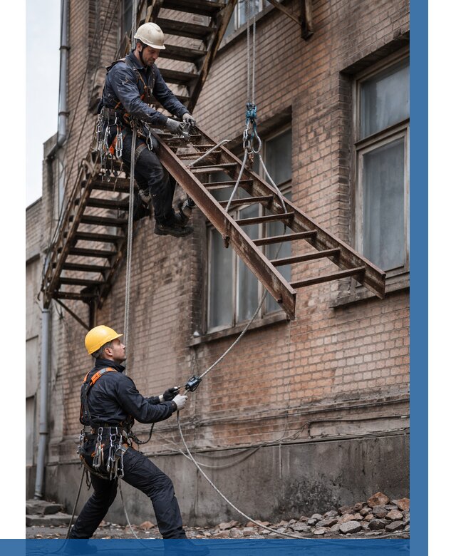 Демонтаж пожарной лестницы в Красном Сулине от 12247 р. | ВЫСОТНИК-Крл