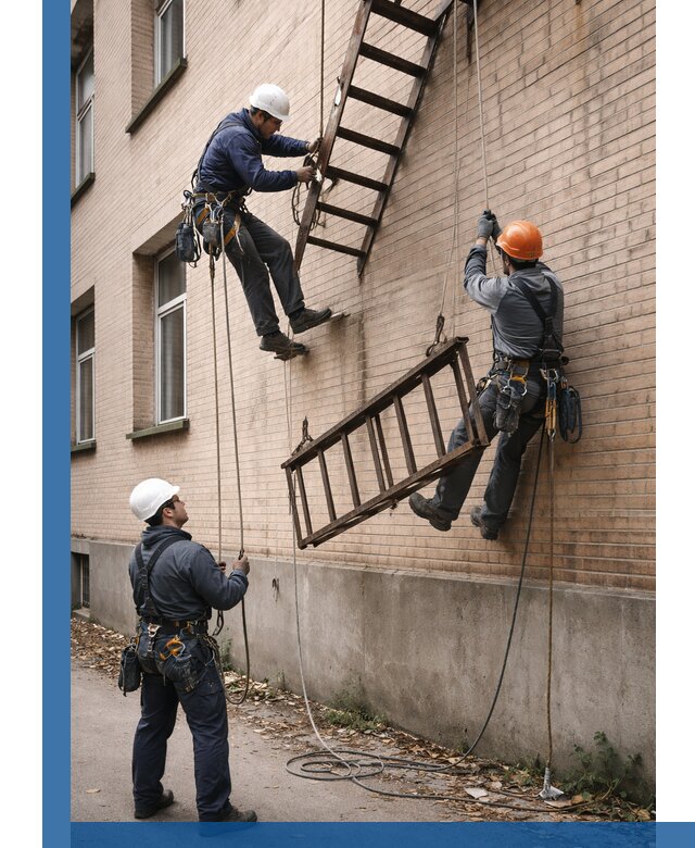 Демонтаж пожарной лестницы в Красном Сулине быстро и безопасно