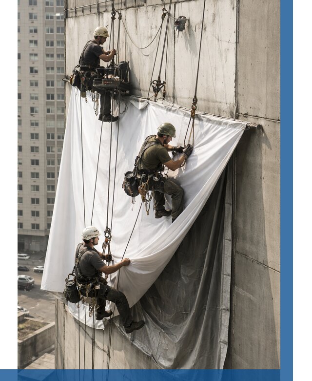 Замена баннерного полотна в Красном Сулине от 6634 р. | ВЫСОТНИК-Крл—заказать