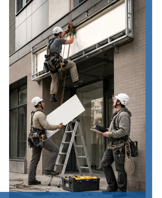 Монтаж светового короба в Красном Сулине от 6634 р. | ВЫСОТНИК-Крл