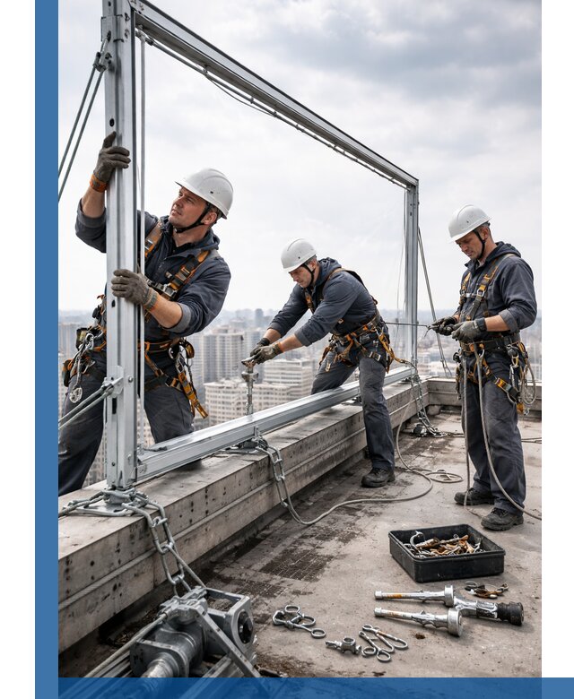 Монтаж крышных рекламных конструкций под ключ в Красном Сулине