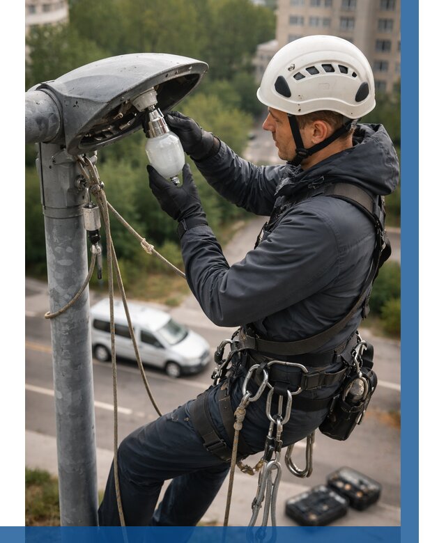 Замена ламп на высоте в Красном Сулине от 2552 р. | ВЫСОТНИК-Крл