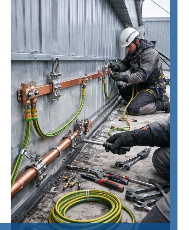 Монтаж заземления здания в Красном Сулине от 25515 р. | ВЫСОТНИК-Крл