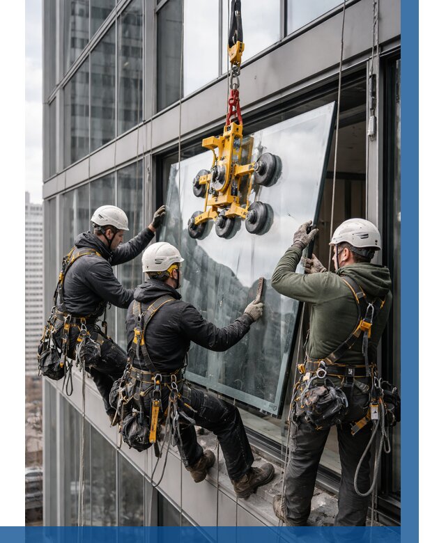 Фасадное остекление зданий под ключ в Красном Сулине от 10206 р. | ВЫСОТНИК-Крл