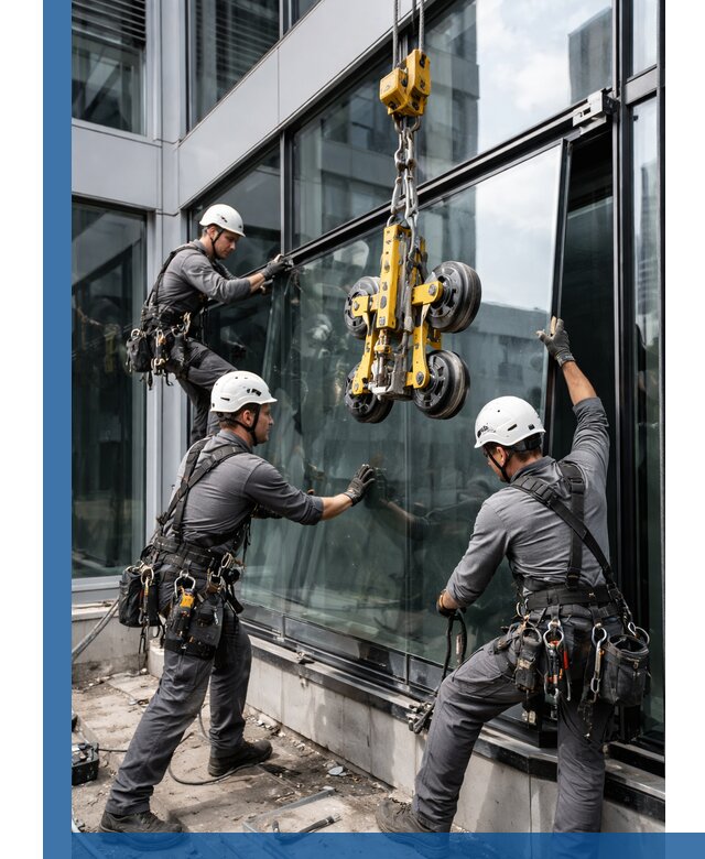 Структурное остекление фасадов в Красном Сулине монтаж и обслуживание