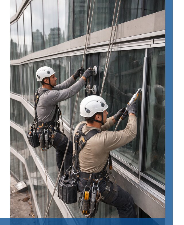 Радиусное остекление фасада в Красном Сулине от 12247 р. | ВЫСОТНИК-Крл