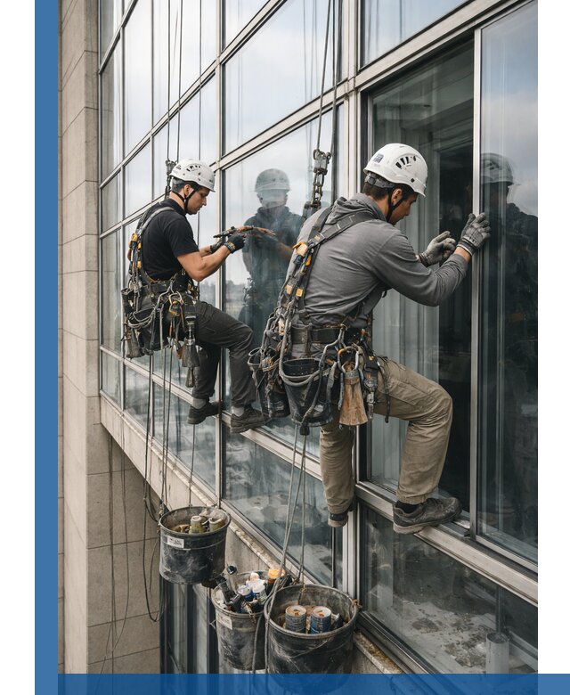 Ремонт витражных конструкций и фасадного остекления в Красном Сулине